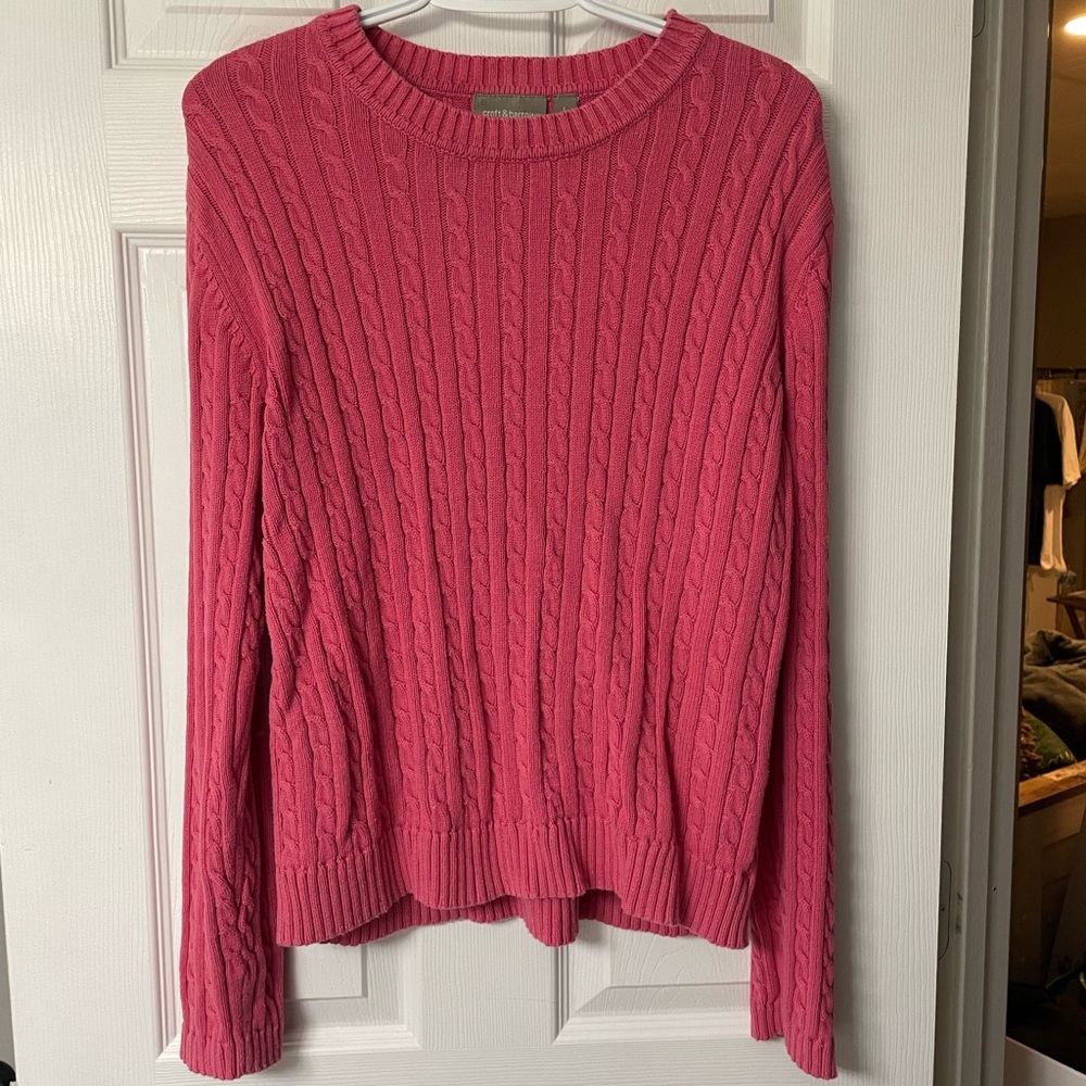Croft & Barrow pink sweater